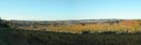 La plaine vallonne du Sou et les collines boises de la Malepre  l'horizon