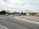 La RN 580 entre Saint-Laurent-des-Arbres et Saint-Genis de-Comolas.