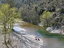 Les bords de la Cze prs d'Aujac.