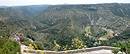 Les grandioses gorges de la Vis, vues depuis le point de vue sur Navacelles.