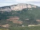 La falaise de la montagne d'Hortus : calcaire crtac (125 millions d'annes), plus jeune que celui du Pic Saint-Loup