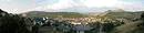 Marvejols dans la valle de la Colagne ; vue depuis les pentes de La Cham