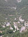 Envahissement de rsineux sur les pentes des gorges vers Blajoux