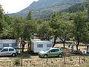 Camping agrablement ombr dans les vergers des bords du Tarnon  Florac