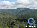  Les pentes ouest du mont Aigoual vues depuis Lanujols, rebord du Causse Noir (Gard, RD 986)