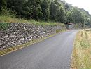 Murs d'accompagnement de la route dans la Valle Franaise (RD983) en amont de Sainte-Croix