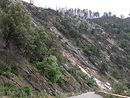 Paroi de schiste dans le Gardon de Mialet,  l'aval de Saint-Etienne-Valle-Franaise