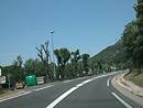 Bord de RN 106  requalifier ; arrive sur Florac