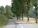 Belle route dans un affluent du Tarn (RD 998)