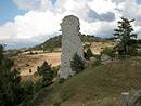 Les ruines du chteau d'Arzenc-d'Apcher, qui dominent les gorges du Bs