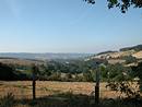 Vue dominante  la naissance du ruisseau de Chabridet, prs des Vernets. Au fond la montagne de la Boulaine