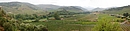 Coteaux viticoles dans la valle de l'Agly ; ici vers Planzes