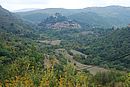 Fond de valle cultiv autour du village de Castelnou