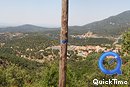  Les pentes boises des Albres et le panorama sur la plaine du Roussillon depuis le fort de Bellegarde