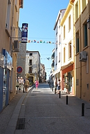 Une rue anime d'Argels-sur-Mer