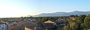 Panorama sur la plaine et les Albres depuis les remparts d'Elne