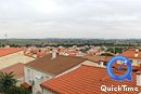  Panorama sur la plaine et les tours de Perpignan  l'horizon depuis Villeneuve-de-la-Raho