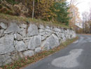 Muret en blocs de granite le long de l Aiguette vers Counouzouls.