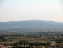 La Montagne Noire bien visible depuis Carcassonne.