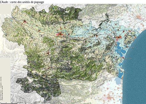 carte des unités de paysages de l Aude