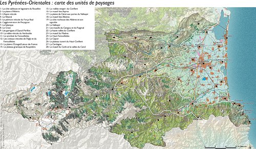 Unités de paysage des Pyrénées-Orientales