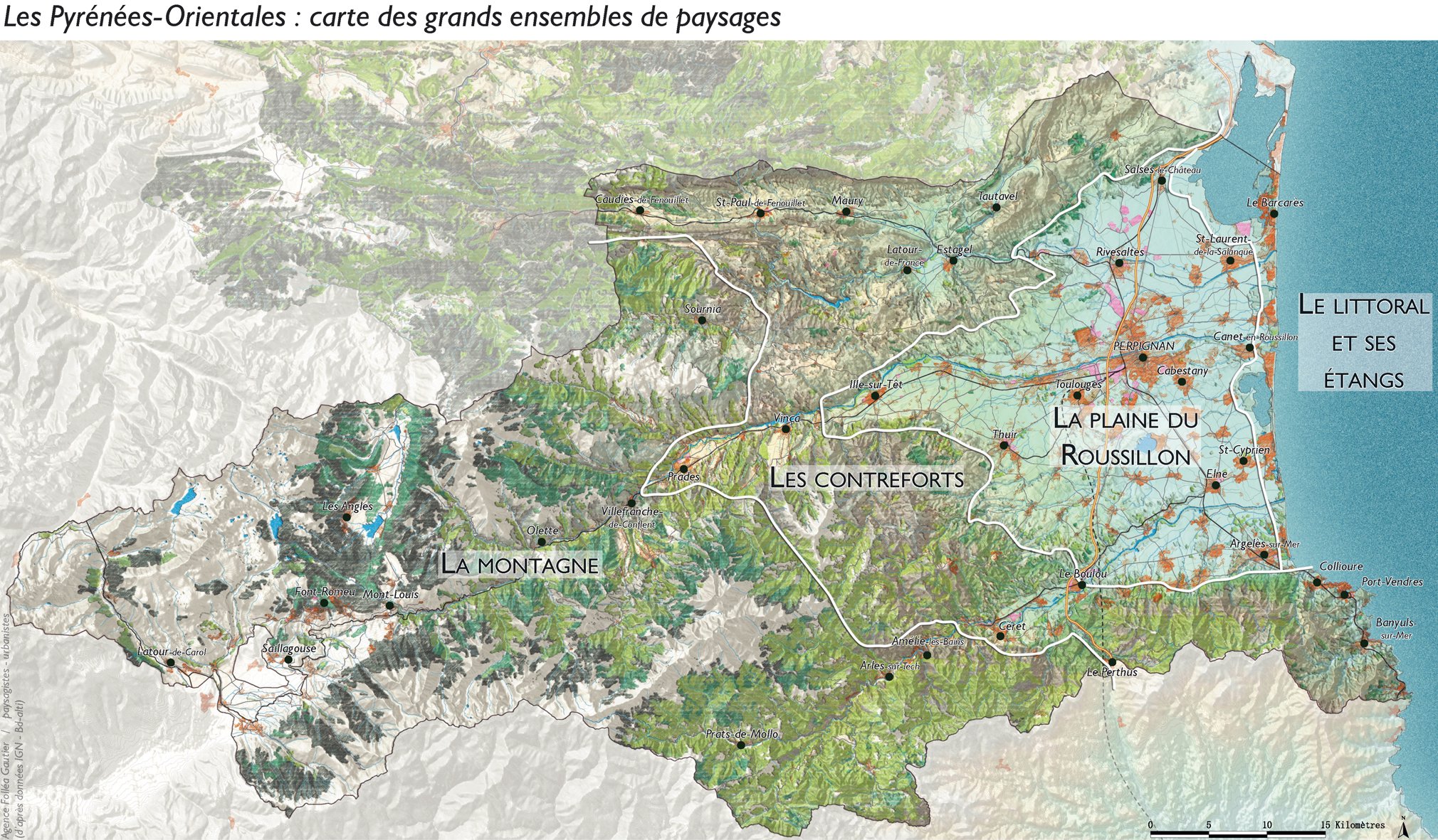 carte des pyrenees orientales