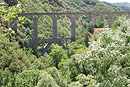 Le pont Séjourné sur la ligne du Train Jaune.