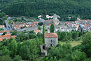Prats-de-Mollo, bourg défensif situé au fond de la vallée du Tech sur la route de Ripoll (Espagne).