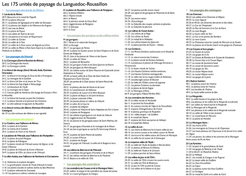 Les 175 unités de paysage du Languedoc-Roussillon